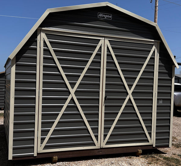 12 x 12 Barn Storage w/ Double Doors and Window