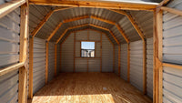 12 x 12 Barn Storage w/ Double Doors and Window