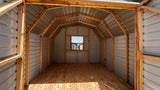 12 x 12 Barn Storage w/ Double Doors and Window