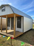 12 x 24 Mini Barn w/ Porch and Loft