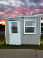 08 x 10 Light Grey & White Steel Guardhouse- H205300