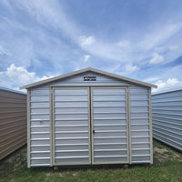 10x16 Steel Morgan Storage Shed with Almond Trim