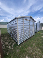 10x16 Steel Morgan Storage Shed with Almond Trim