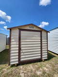 08 x 12 Classic Peak Steel Shed in Almond *Scratch-N-Dent Sale*