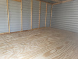 10x16 Steel Morgan Storage Shed with Almond Trim